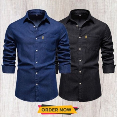 Men's Casual Denim Shirt