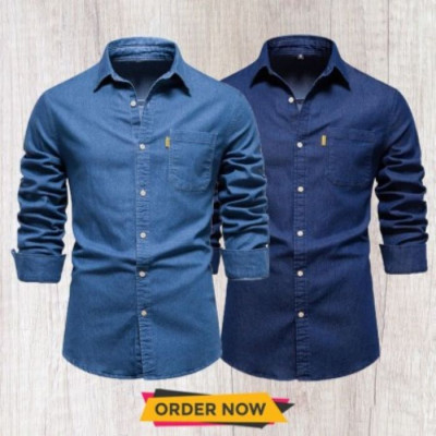 Men's Casual Denim Shirt