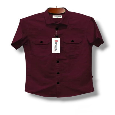 Fashionable casual Half shirt (sakura cotton)