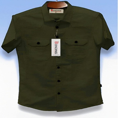Fashionable casual Half shirt (sakura cotton)