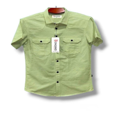 Fashionable casual Half shirt (sakura cotton)