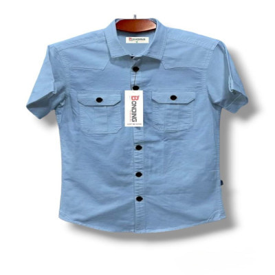 Fashionable casual Half shirt (sakura cotton)